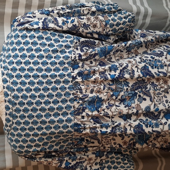 Knox Rose Blue and White Floral Dress Size XXL - Picture 5 of 7